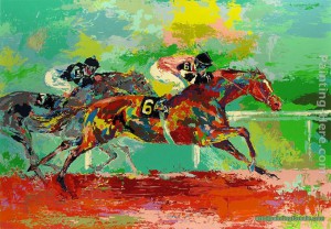 Leroy Neiman The Race Painting